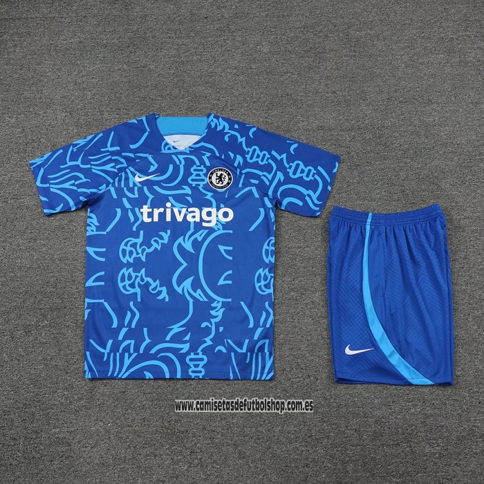 Chandal del Chelsea 22-23 Manga Corta Azul - Pantalon Corto